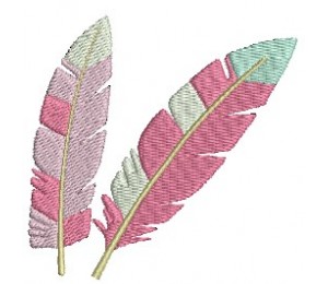 Stickserie - Federtiere Federn